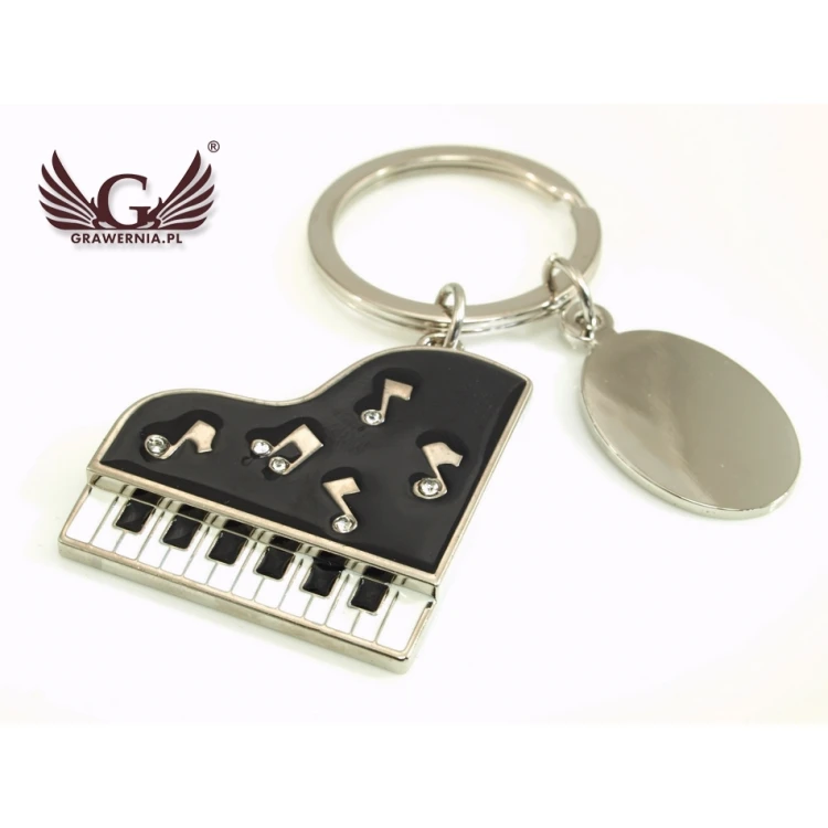 PIANO KEYCHAIN for Pianist with Your Engraving