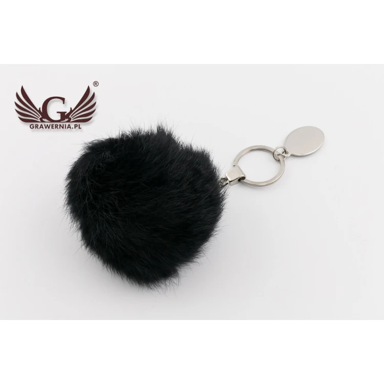 Furry Keychain with Custom Engraving - BP081