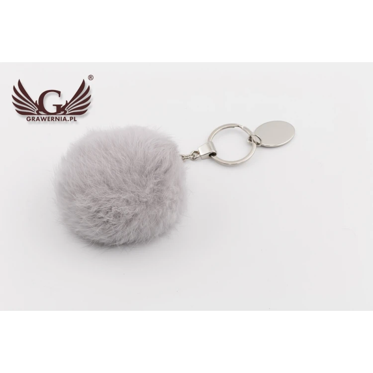 Furry Keychain with Custom Engraving - BP081