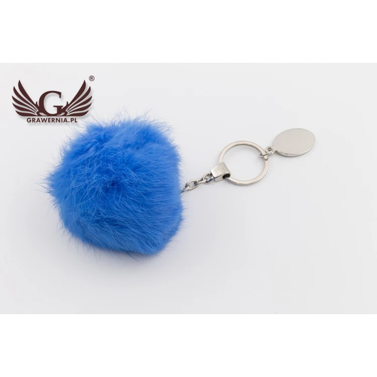 Furry Keychain with Custom Engraving - BP081