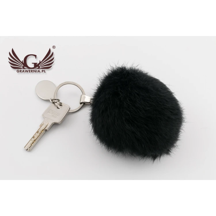 Furry Keychain with Custom Engraving - BP081