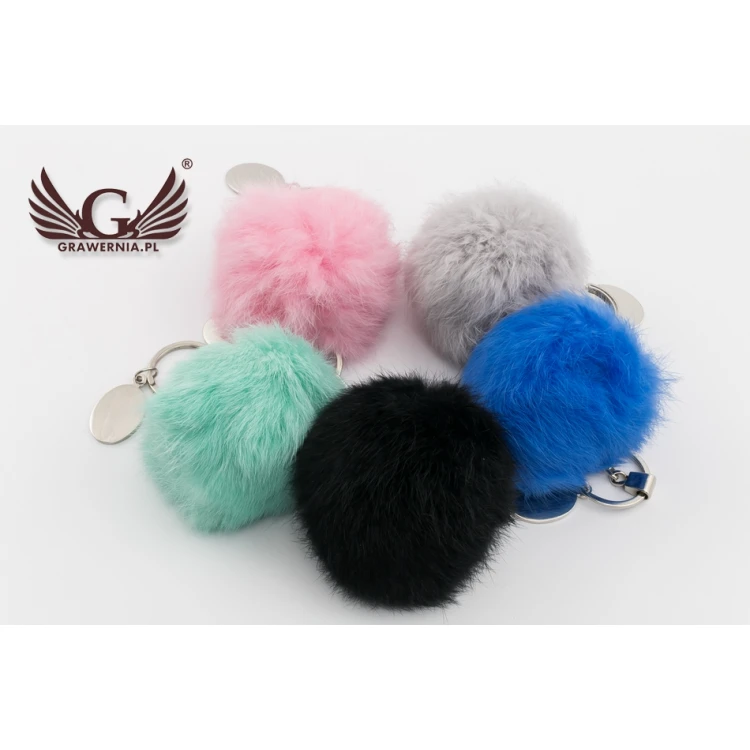 Furry Keychain with Custom Engraving - BP081