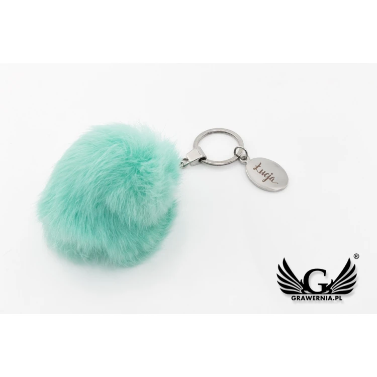 Furry Keychain with Custom Engraving - BP081