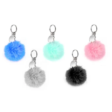 Furry Keychain with Custom Engraving - BP081