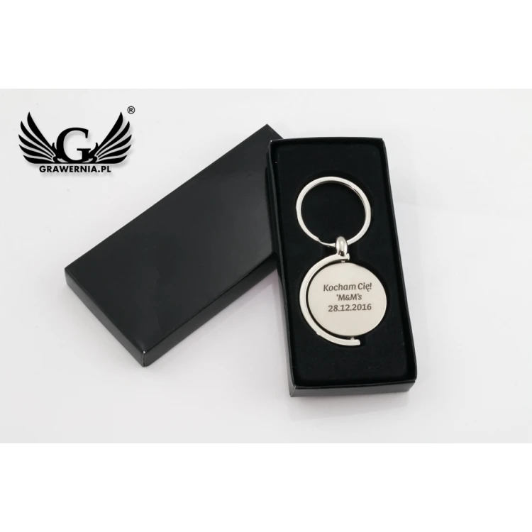 GLOBE KEYCHAIN - with your engraving - BP8