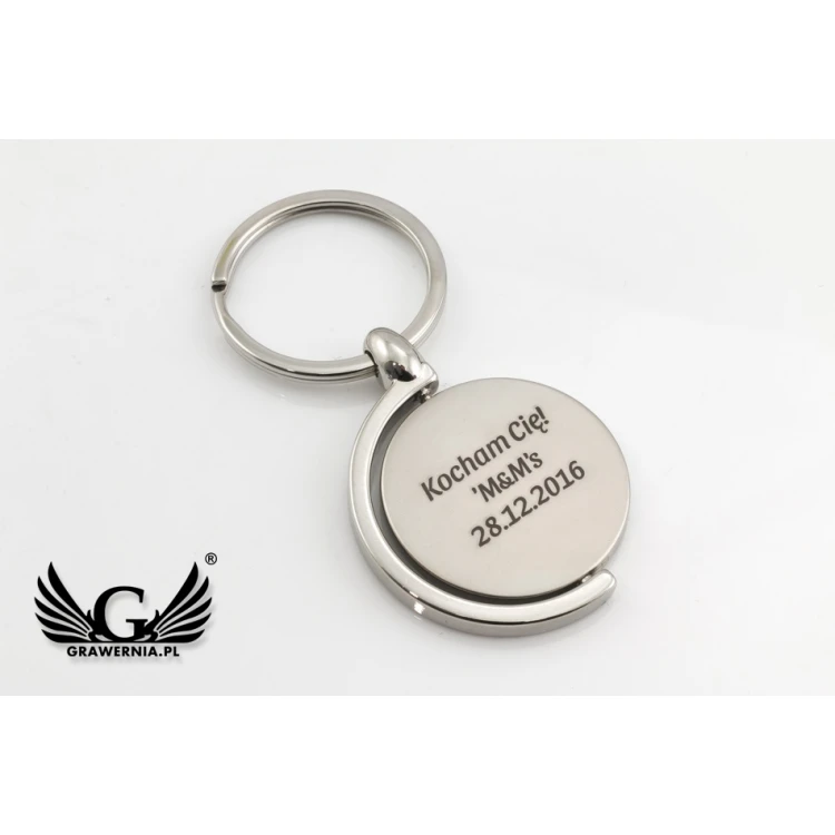 GLOBE KEYCHAIN - with your engraving - BP8
