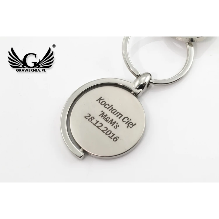 GLOBE KEYCHAIN - with your engraving - BP8