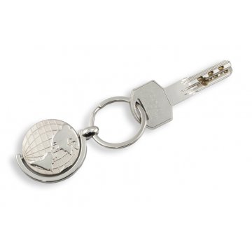 GLOBE KEYCHAIN - with your engraving - BP8