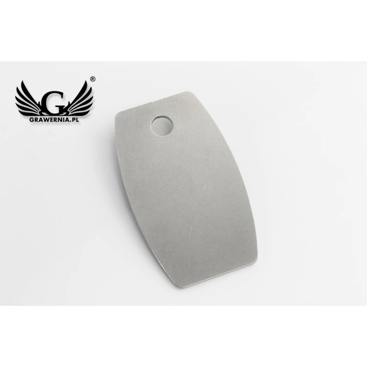 Hotel Keychain - ALFIE Steel XL 2mm thick - size: 75x45mm - BM030