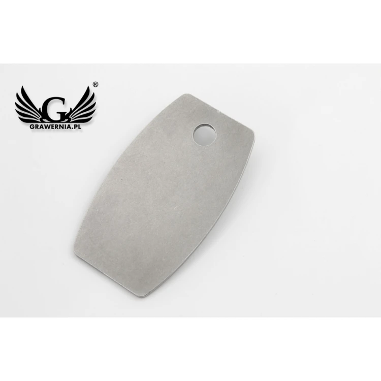Hotel Keychain - ALFIE Steel XL 2mm thick - size: 75x45mm - BM030
