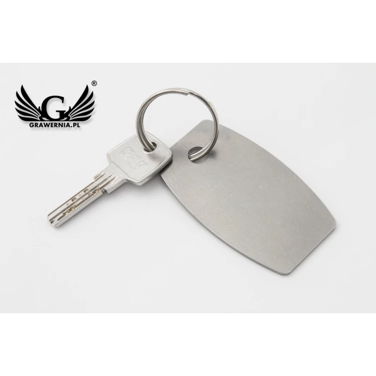 Hotel Keychain - ALFIE Steel XL 2mm thick - size: 75x45mm - BM030
