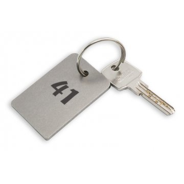 Hotel Keychain - BERNARD - size: 40x60mm thickness. 3mm - BM029