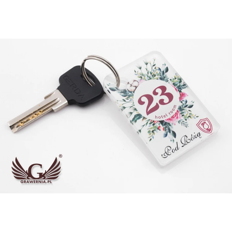 Cameo Hotel Keychain - Colorful UV Print - BP59