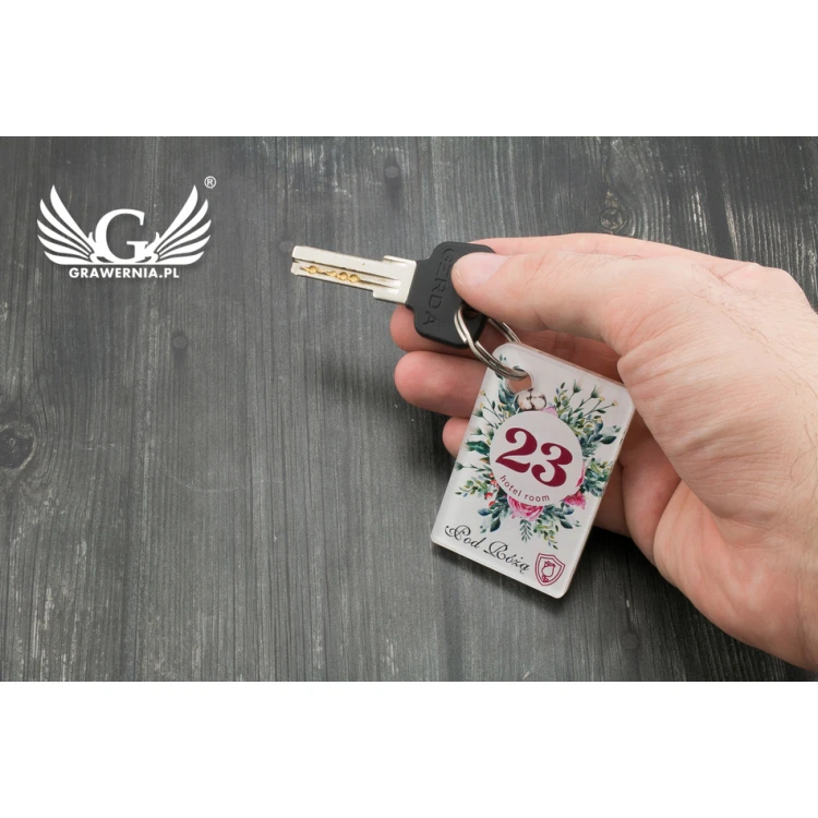 Cameo Hotel Keychain - Colorful UV Print - BP59