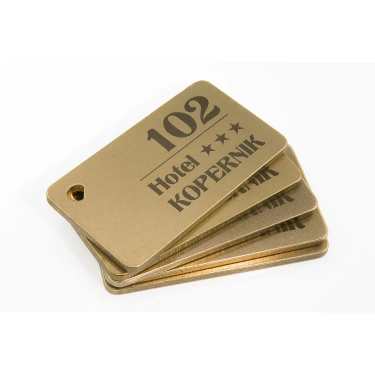 Hotel Keychain - Gold Sunshine 70x40mm - BMZ006