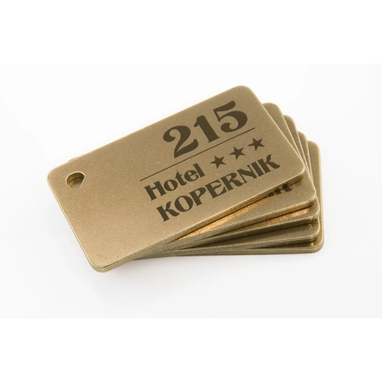 Hotel Keychain - Gold Sunshine 70x40mm - BMZ006