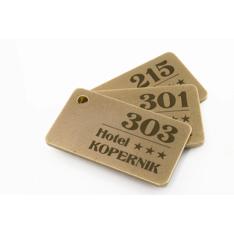 Hotel Keychain - Gold Sunshine 70x40mm - BMZ006