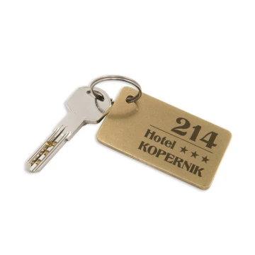 Hotel Keychain - Gold Sunshine 70x40mm - BMZ006