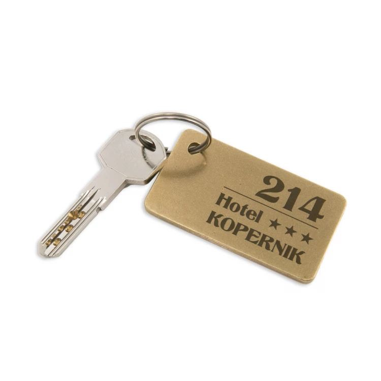 Hotel Keychain - Gold Sunshine 70x40mm - BMZ006