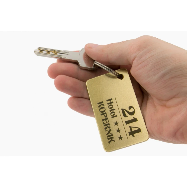 Hotel Keychain - Gold Sunshine 70x40mm - BMZ006