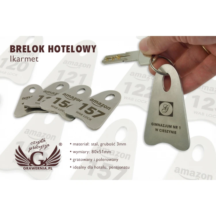 Hotel Keychain - IKARMET 3mm thickness - BM014
