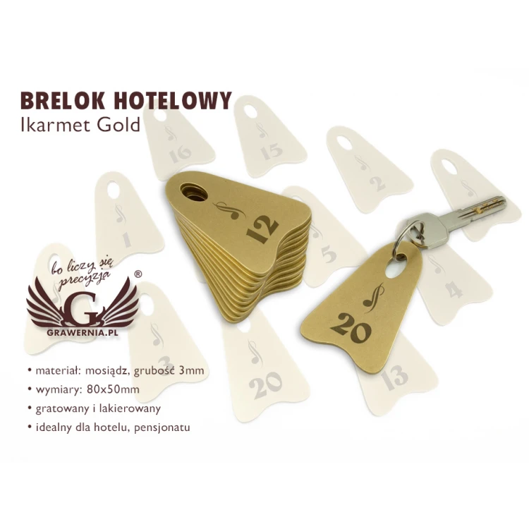 Hotel Keychain - IKARMET Gold - BMZ001