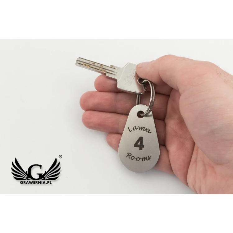 Hotel Keychain - KROPMET 2mm thick steel - BM019