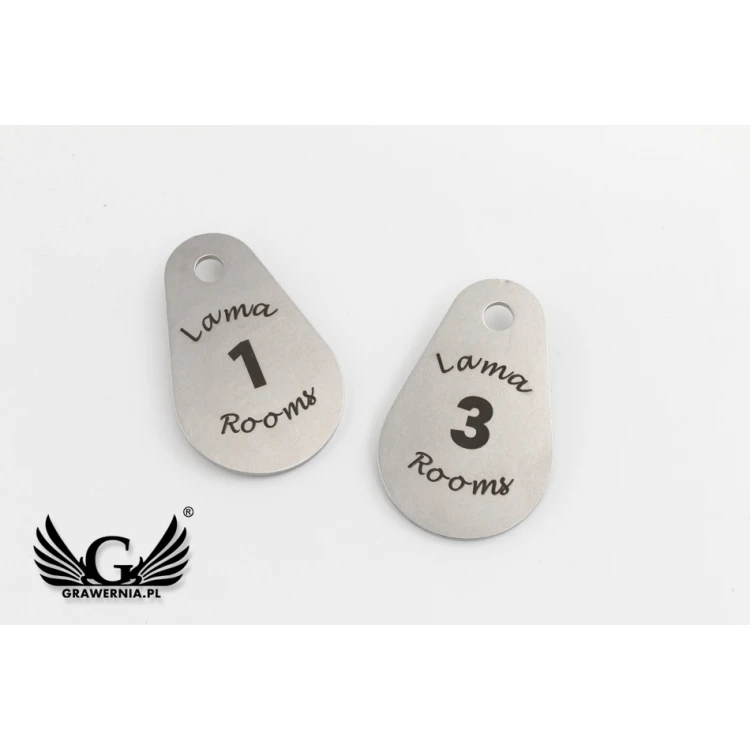 Hotel Keychain - KROPMET 2mm thick steel - BM019