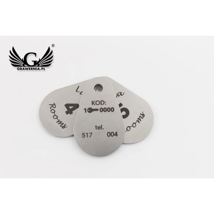 Hotel Keychain - KROPMET 2mm thick steel - BM019