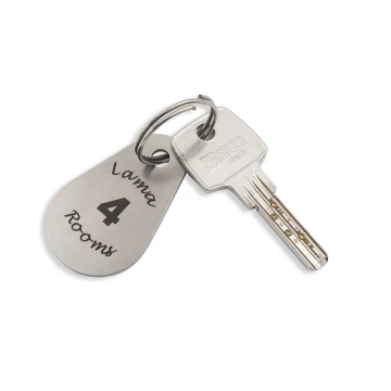 Hotel Keychain - KROPMET 2mm thick steel - BM019