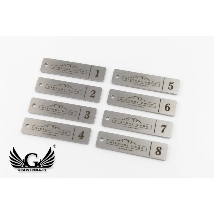 Hotel Keychain - LONGMET 3mm thick steel - BM020