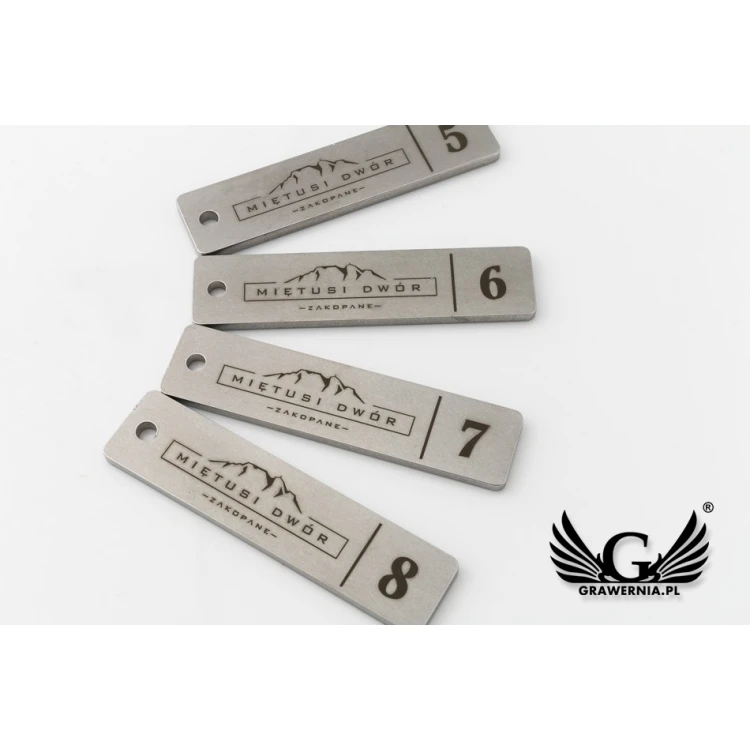 Hotel Keychain - LONGMET 3mm thick steel - BM020