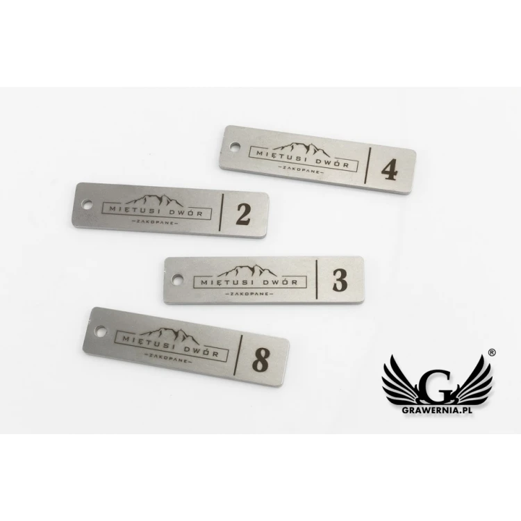 Hotel Keychain - LONGMET 3mm thick steel - BM020