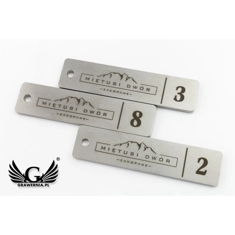 Hotel Keychain - LONGMET 3mm thick steel - BM020