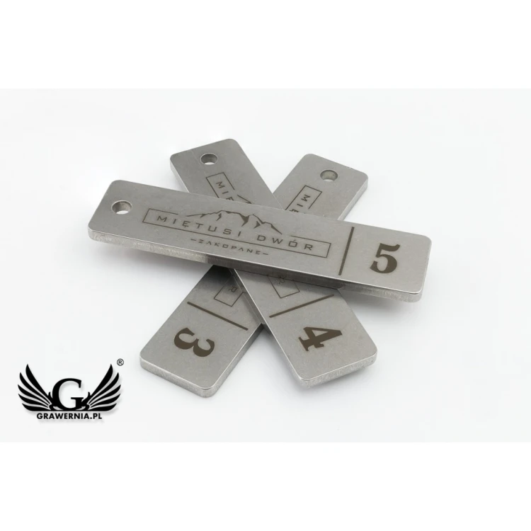 Hotel Keychain - LONGMET 3mm thick steel - BM020