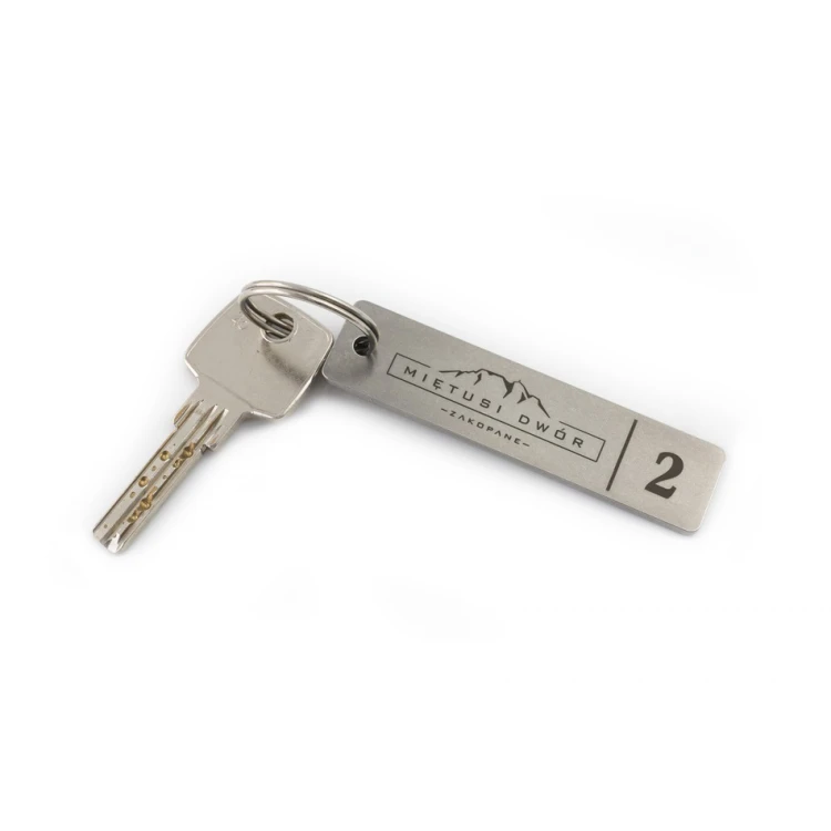 Hotel Keychain - LONGMET 3mm thick steel - BM020