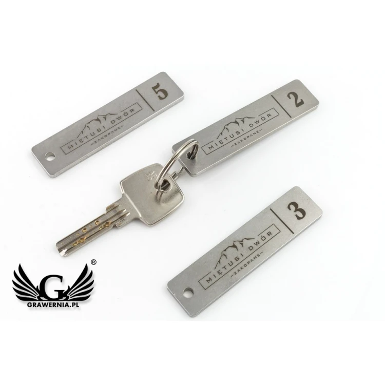 Hotel Keychain - LONGMET 3mm thick steel - BM020