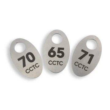 Hotel or Locker Keychain - OVALMET MINI 2mm Steel - BM013