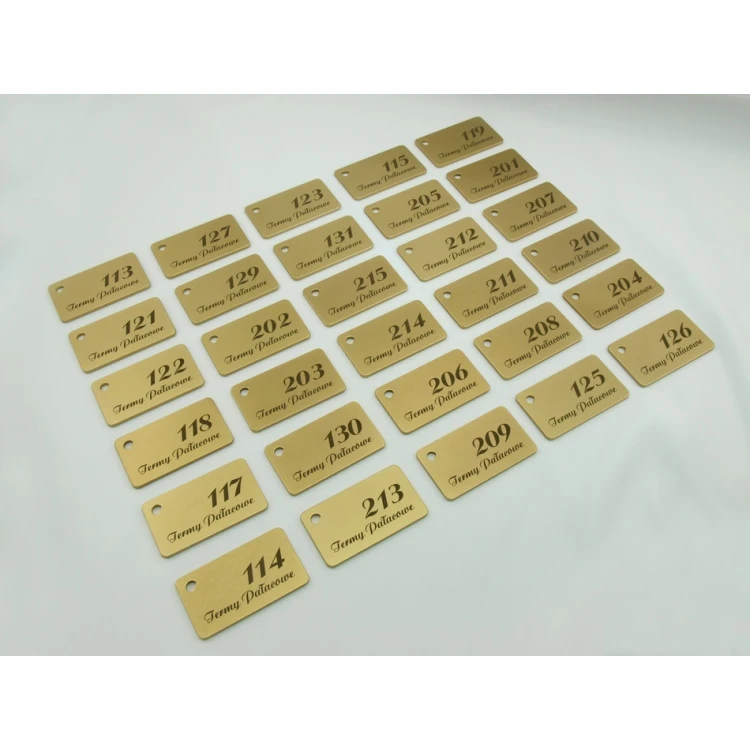Hotel Keychain - Gold Sunshine 70x40mm - BMZ006