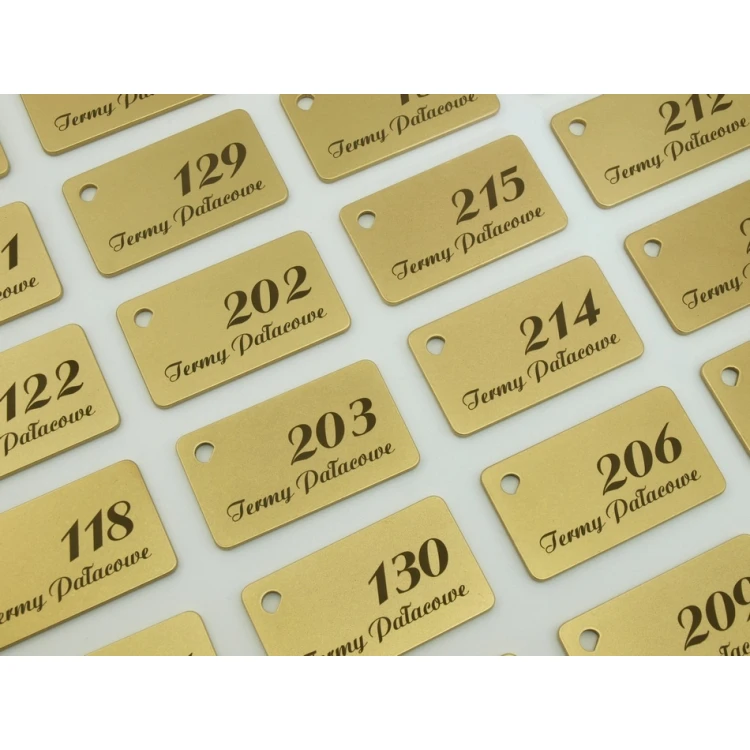 Hotel Keychain - Gold Sunshine 70x40mm - BMZ006