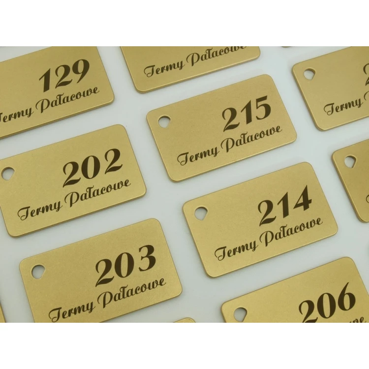 Hotel Keychain - Gold Sunshine 70x40mm - BMZ006