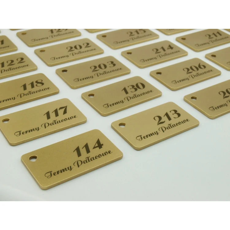 Hotel Keychain - Gold Sunshine 70x40mm - BMZ006