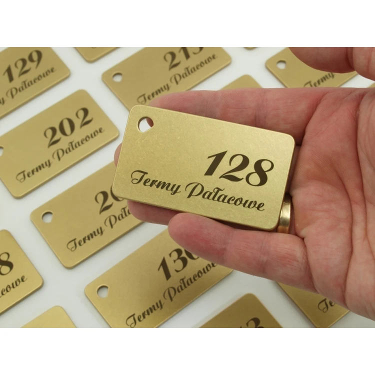 Hotel Keychain - Gold Sunshine 70x40mm - BMZ006