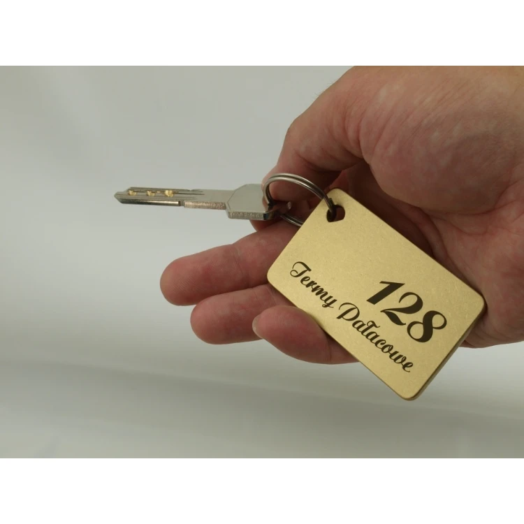 Hotel Keychain - Gold Sunshine 70x40mm - BMZ006