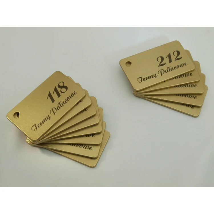 Hotel Keychain - Gold Sunshine 70x40mm - BMZ006