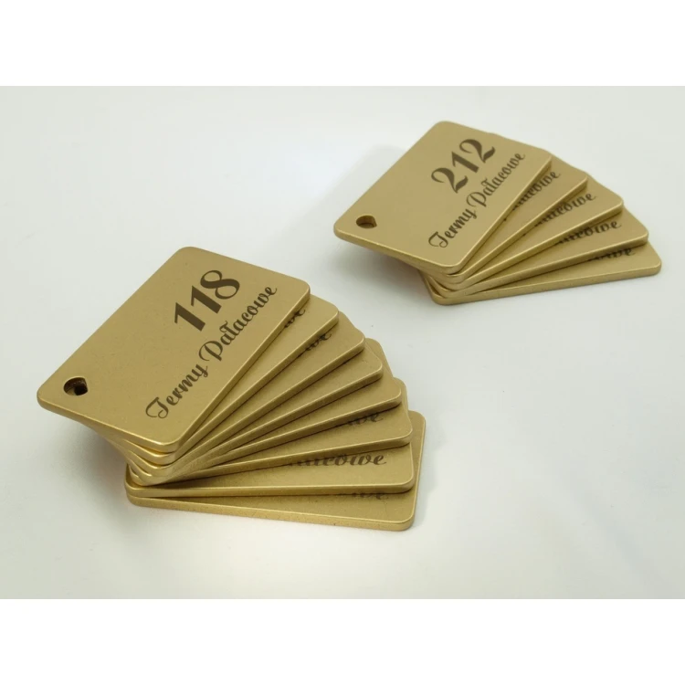 Hotel Keychain - Gold Sunshine 70x40mm - BMZ006