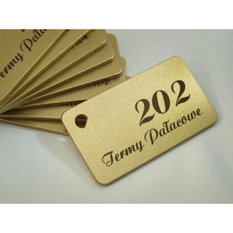 Hotel Keychain - Gold Sunshine 70x40mm - BMZ006