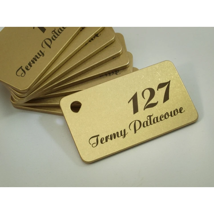 Hotel Keychain - Gold Sunshine 70x40mm - BMZ006