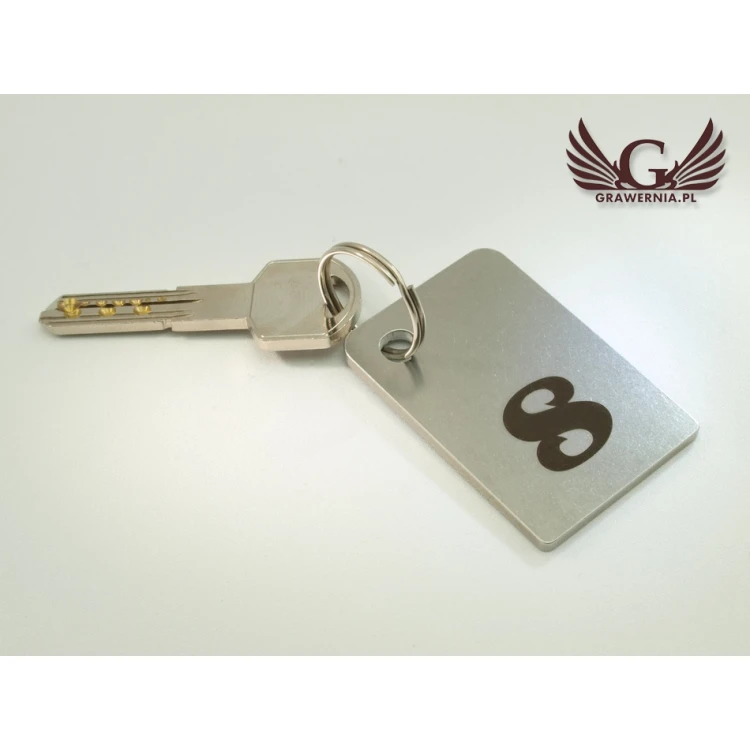 Hotel Keychain - MATRIXMET 3 REGULAR FAT 60x40mm thickness. 3mm - BM015