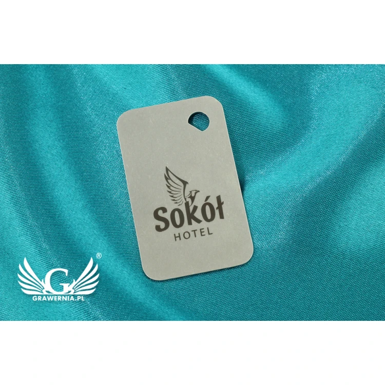 Hotel Keychain - MATRIXMET 1 MINI SLIM 51x31mm thickness. 1mm - BM022